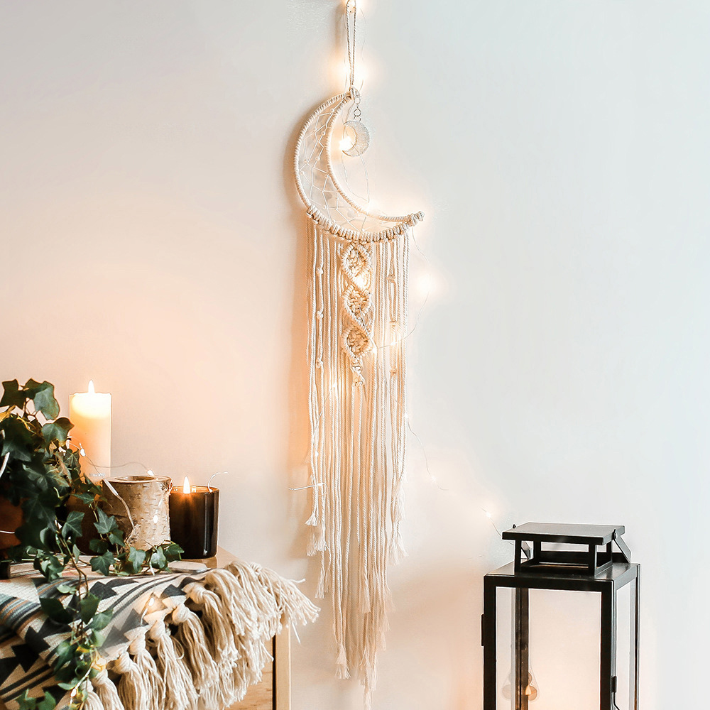 Macrame Dream Catcher Boho Hom - Baby Nursery Hanging Decor recension och pris