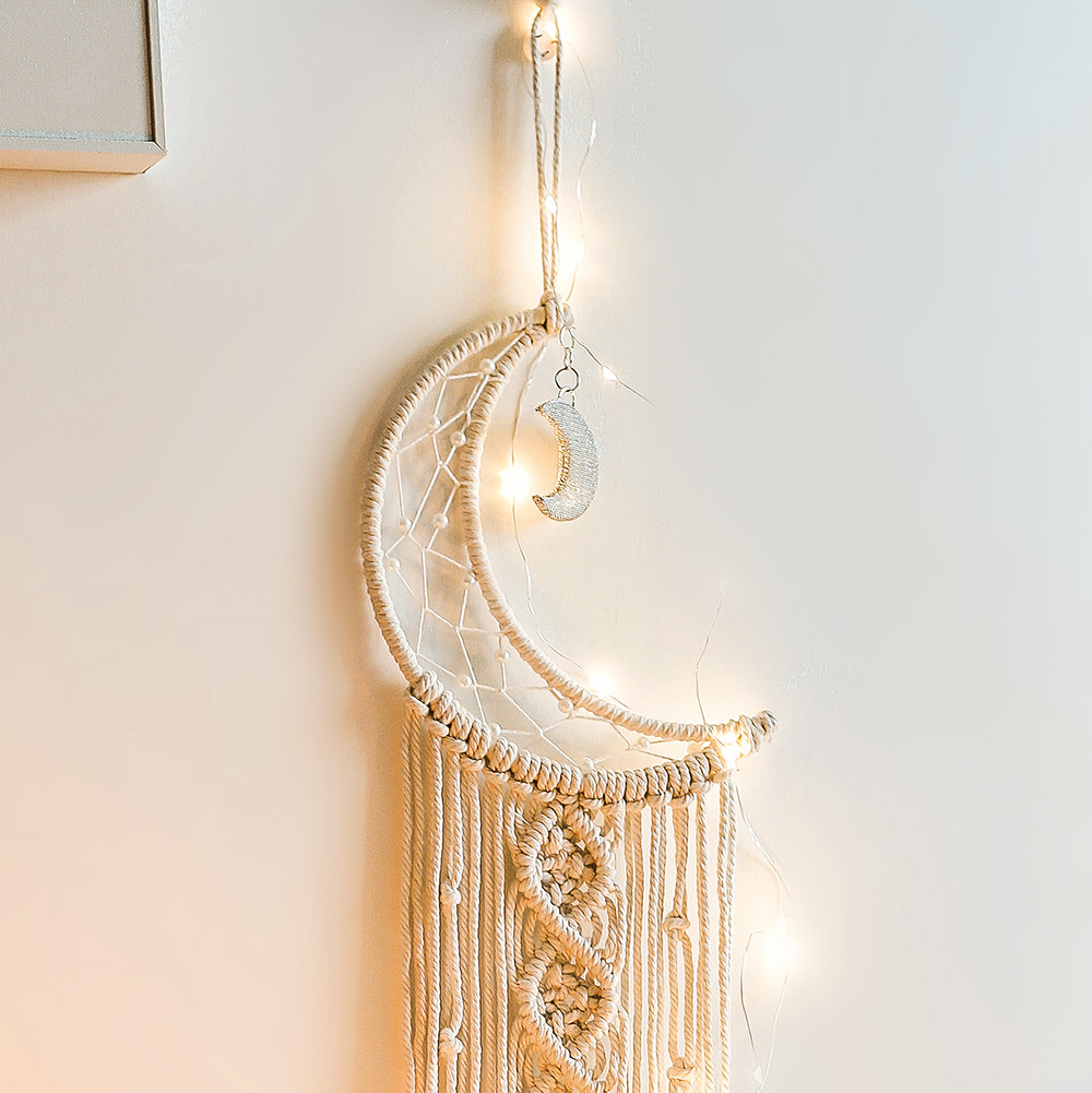 Macrame Dream Catcher Boho Hom - Baby Nursery Hanging Decor recension och pris