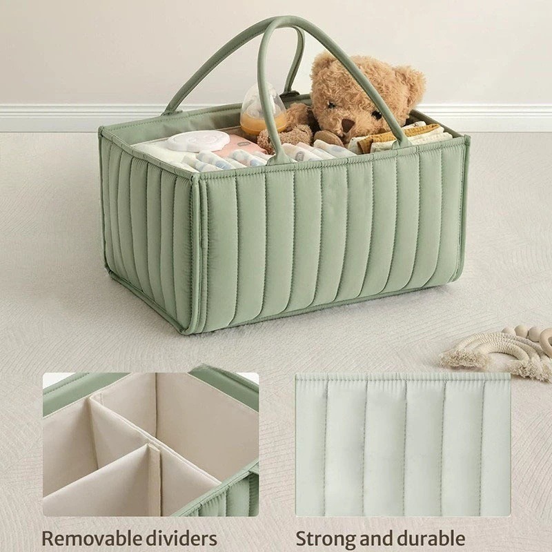 Baby Diaper Caddy Nursery Stor - Baby Nursery Basket recension och pris