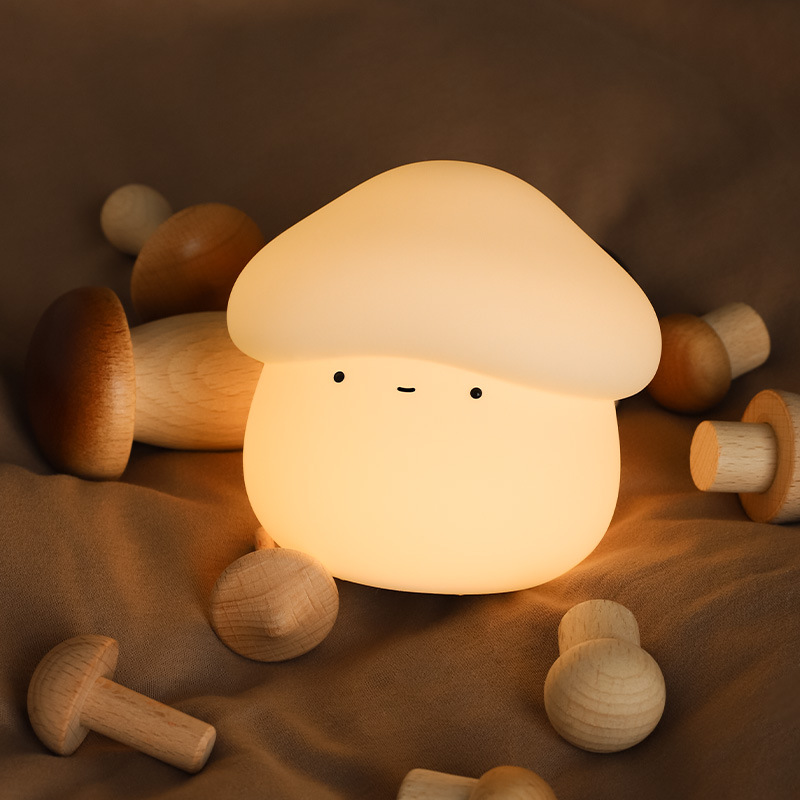 1Pcs Mushroom Head Silicone Ni - Baby Nursery Light recension och pris