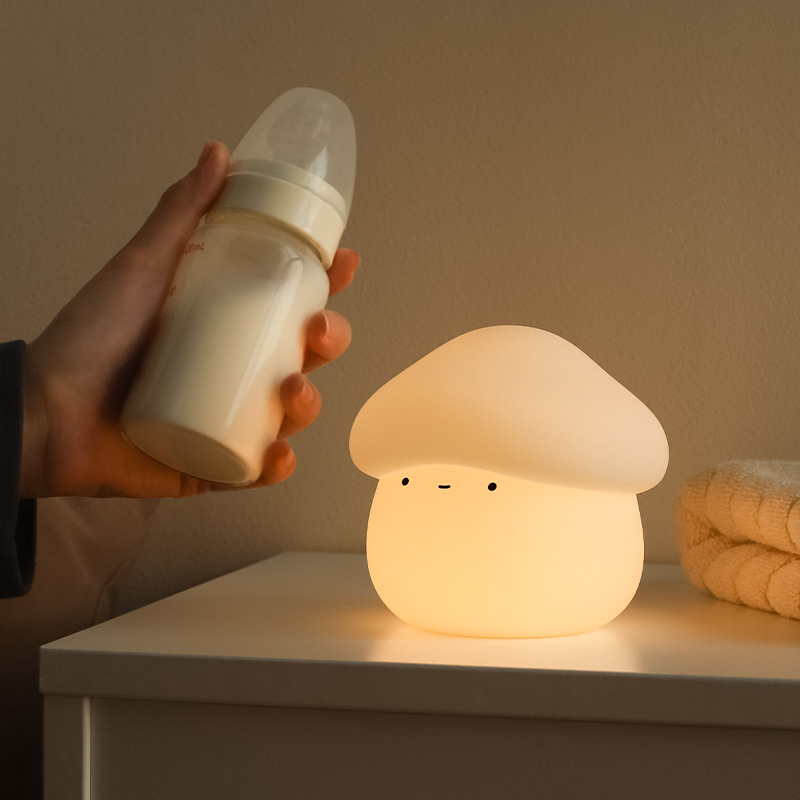 1Pcs Mushroom Head Silicone Ni - Baby Nursery Light recension och pris