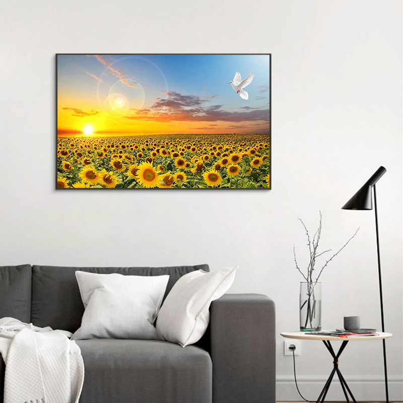 Sunflower Posters Hd Print Bed - Baby Nursery Mirror recension och pris