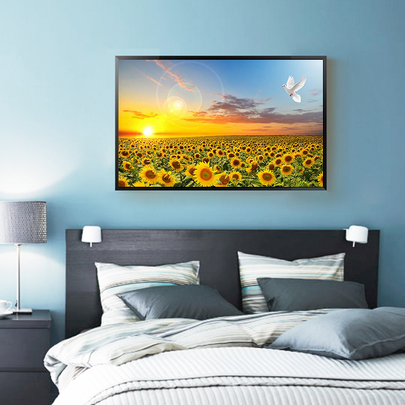Sunflower Posters Hd Print Bed - Baby Nursery Mirror recension och pris