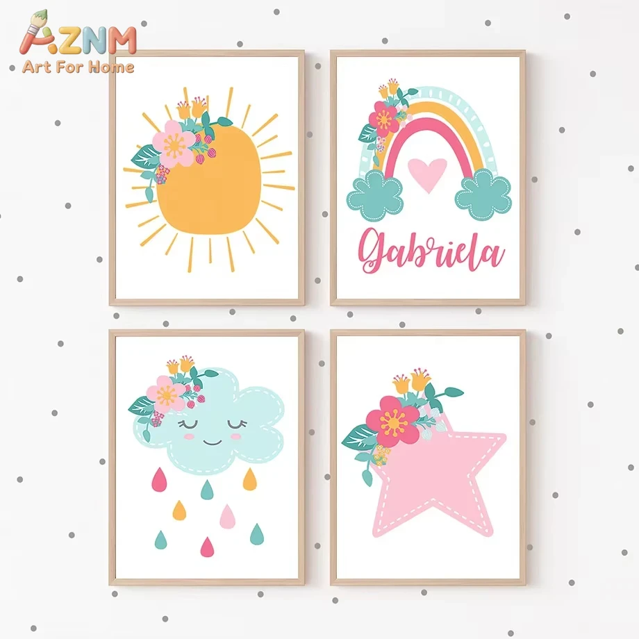 Cute Sun Rainbow Clouds Stars  - Baby Nursery Mirror recension och pris