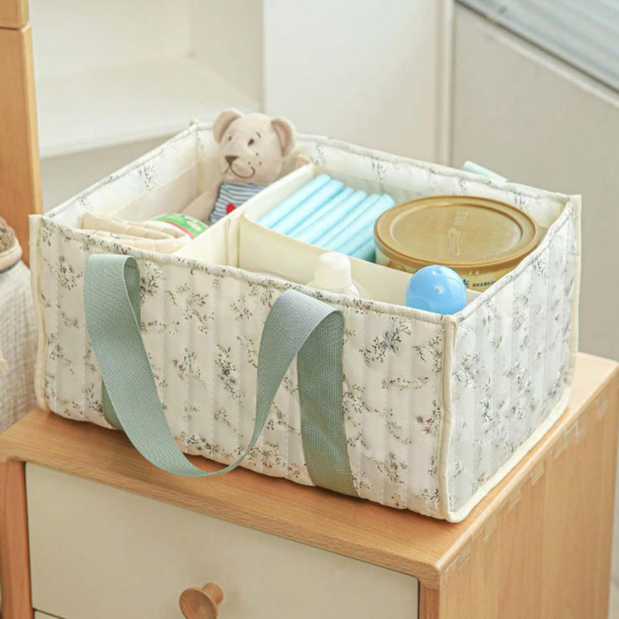 Floral Diaper Caddy Organizer, - Baby Nursery Basket recension och pris