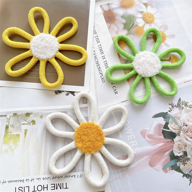 Cotton Rope Woven Daisy Flower - Baby Nursery Hanging Decor recension och pris
