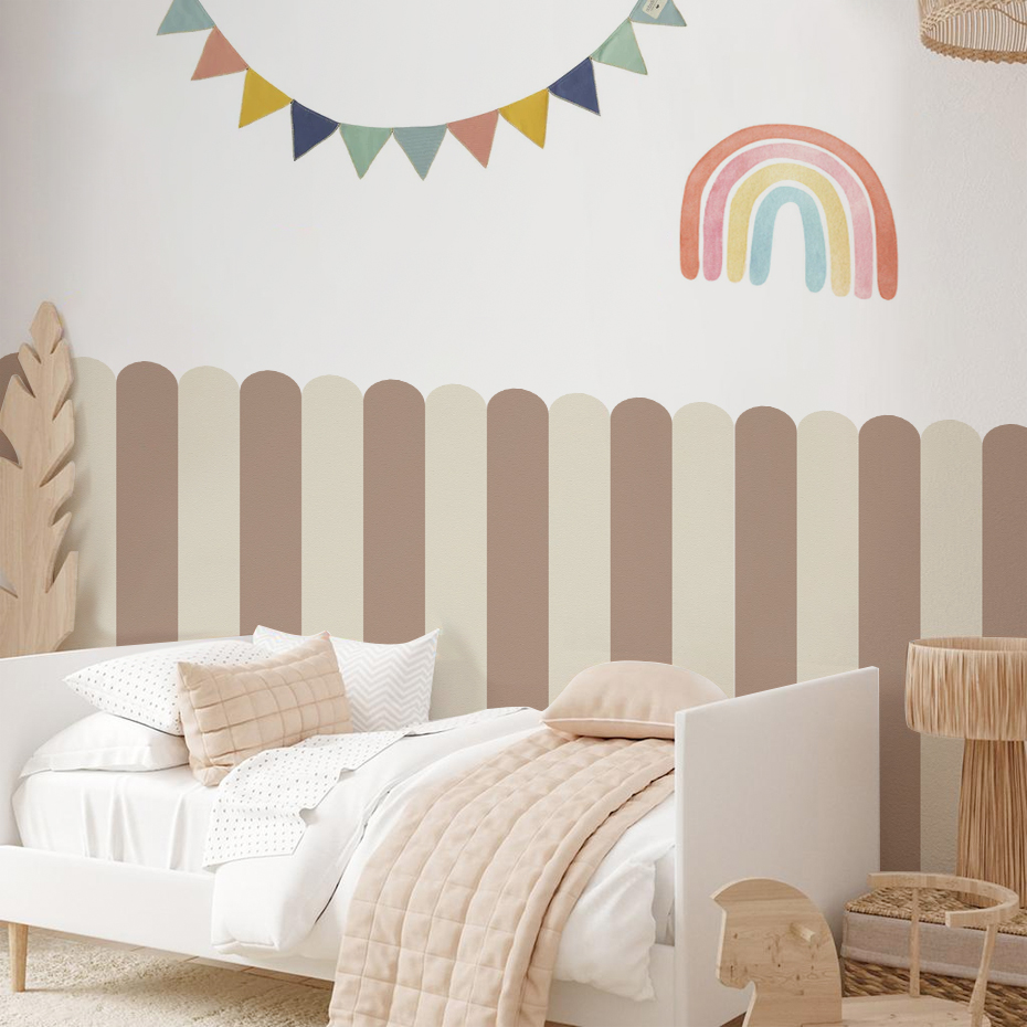 Multicolor Vertical Striped Ar - Wall Decal Nursery recension och pris