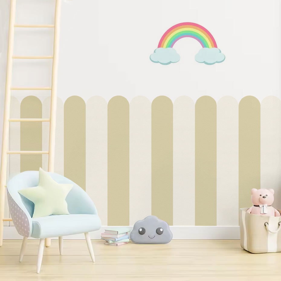 Multicolor Vertical Striped Ar - Wall Decal Nursery recension och pris