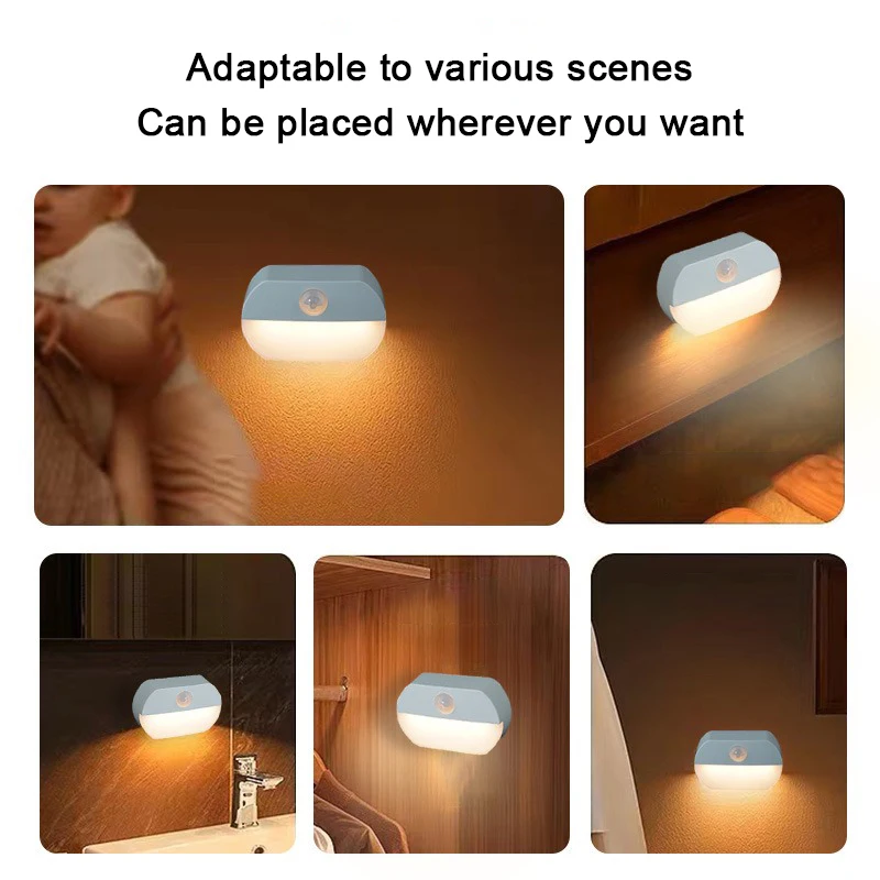 LED Human Body Sensing Night L - Baby Nursery Light recension och pris