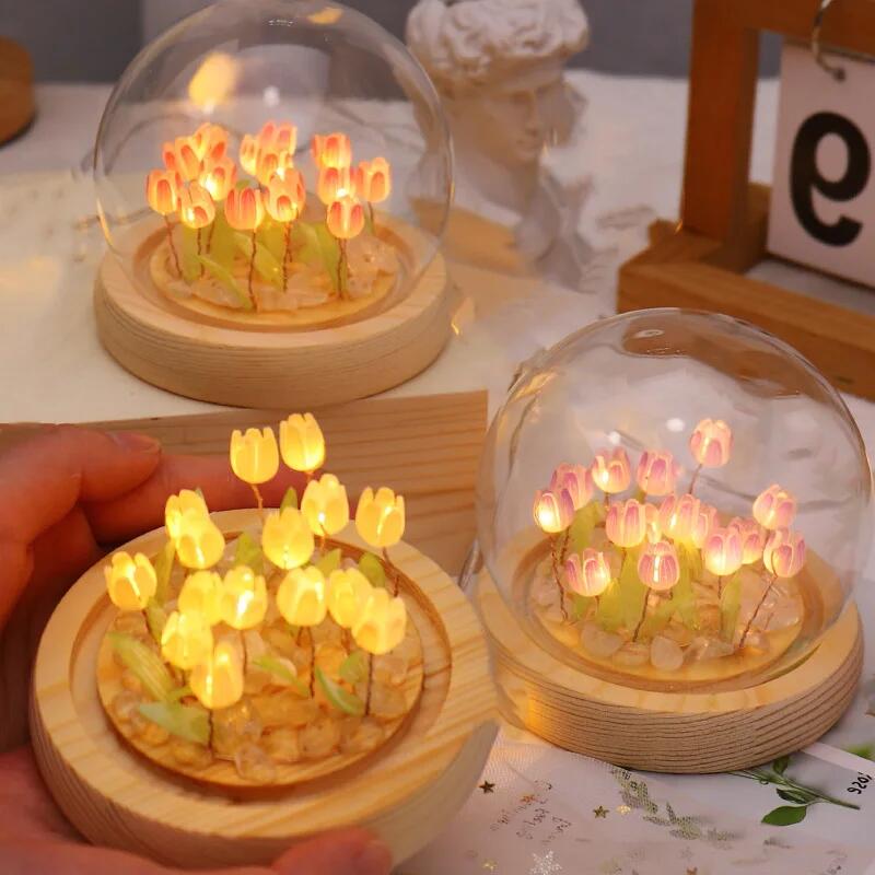 Artificial Tulip Flower Night  - Baby Nursery Light recension och pris