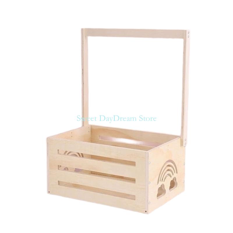 Y88C Wooden Baby Showers Gift  - Baby Nursery Basket recension och pris